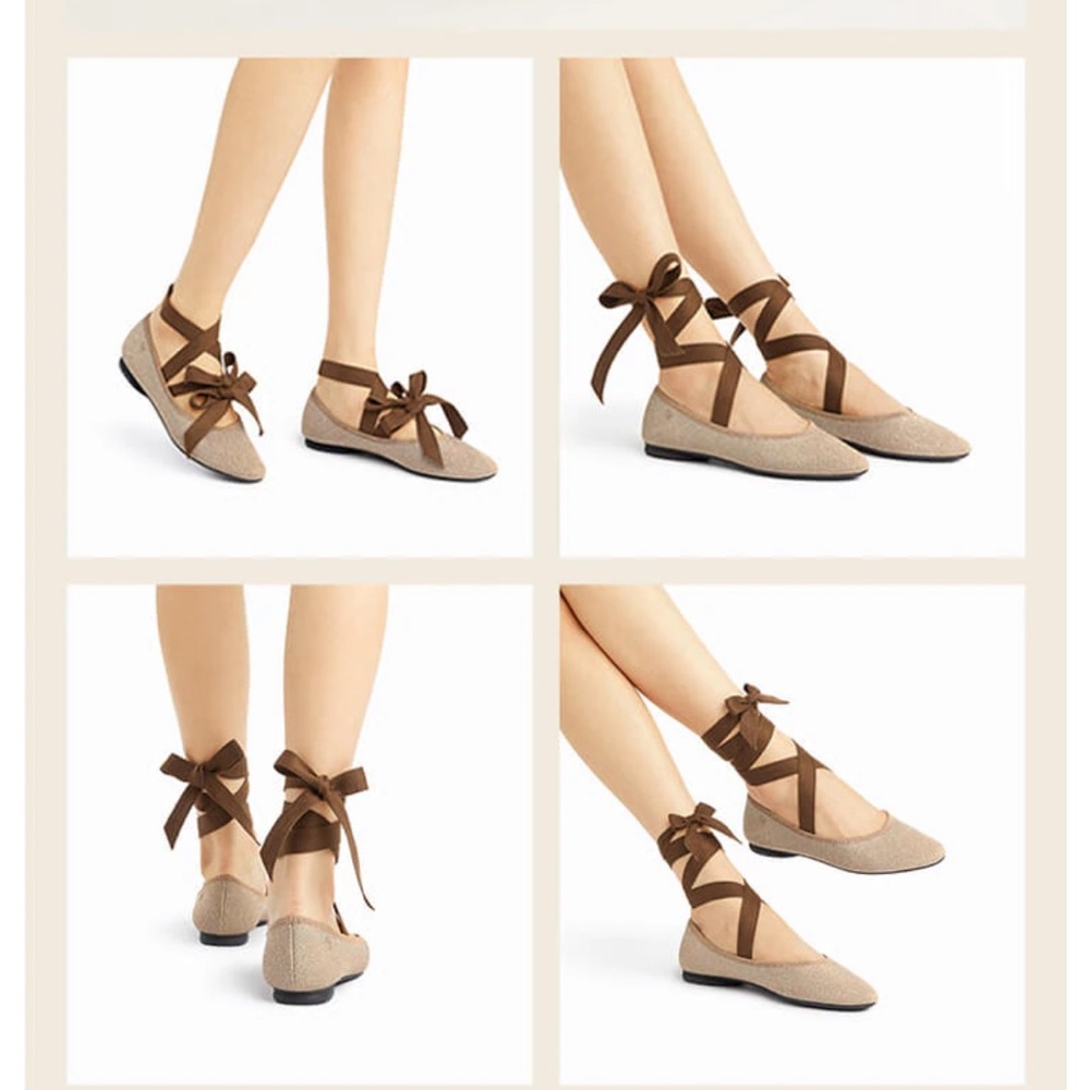 Vivaia Round-toe Flats with Free Lace